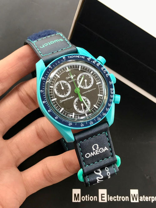 Speedmaster Moon Mission Chronograph Watch – Premium Nylon Edition (7 Colors)