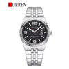 CURREN Men's Luxury Fluted Bezel Watch - Classic Business Edition