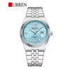 CURREN Men's Luxury Fluted Bezel Watch - Classic Business Edition