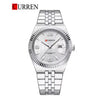 CURREN Men's Luxury Fluted Bezel Watch - Classic Business Edition