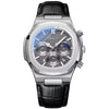 Men's Luxury Nautilus Inspired Chronograph Watch - Premium Leather